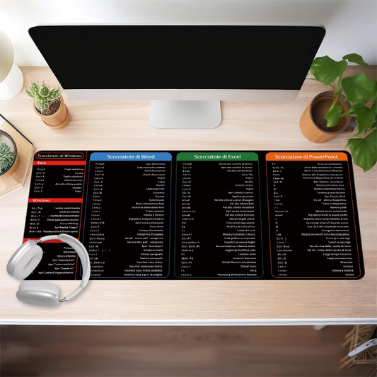 EXCELEASE Tappetino per Mouse con Scorciatoie Italiane
